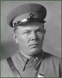 Portrait of Division-Commissar Evgenii Pavlovich Rykov